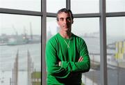 1 May 2012; Donegal manager Jim McGuinness in attendance at the Ulster GAA Senior Football Championship & Ulster Ladies Football launch 2012. Titanic Suite, Titanic Signature Building, Belfast, Co. Antrim. Picture credit: Oliver McVeigh / SPORTSFILE
