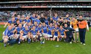 28 April 2012; The Wicklow squad celebrate victory against Fermanagh. Allianz Football League, Division 4 Final, Fermanagh v Wicklow, Croke Park, Dublin. Picture credit: Ray McManus / SPORTSFILE