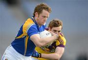 28 April 2012; Sean McCormack, Longford, in action against Rob Tierney, Wexford. Allianz Football League, Division 3 Final, Longford v Wexford, Croke Park, Dublin. Picture credit: Ray McManus / SPORTSFILE