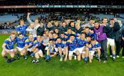 28 April 2012; The Longford squad celebrate with the cup. Allianz Football League, Division 3 Final, Longford v Wexford, Croke Park, Dublin. Picture credit: Ray McManus / SPORTSFILE