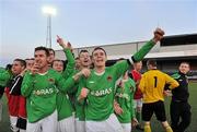 2 May 2012; The Cork City FC players celebrate after the match. Airtricity U19 Cup Final, Dundalk FC v Cork City FC, Oriel Park, Dundalk, Co. Louth. Picture credit: Brian Lawless / SPORTSFILE