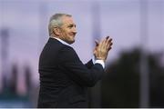 12 August 2017; Cork manager John Caulfield applauds supporters following his side's victory in the Irish Daily Mail FAI Cup first round match between Bray Wanderers and Cork City at the Carlisle Grounds in Bray, Co. Wicklow. Photo by Ramsey Cardy/Sportsfile