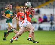12 August 2017; Aoife McCoy of Armagh in action against Caroline Kelly of Kerry during the TG4 Ladies Football All-Ireland Senior Championship Quarter-Final match between Kerry and Armagh at Nowlan Park in Kilkenny. Photo by Matt Browne/Sportsfile
