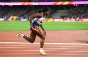 12 August 2017; Asha Philip of Great Britain during the final of the Women's 4x100m Relay event during day nine of the 16th IAAF World Athletics Championships at the London Stadium in London, England. Photo by Stephen McCarthy/Sportsfile