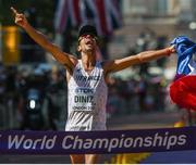 13 August 2017; Yohann Diniz of France celebtates winning the Men's 50km Race Walk final during day ten of the 16th IAAF World Athletics Championships at The Mall in London, England. Photo by Stephen McCarthy/Sportsfile