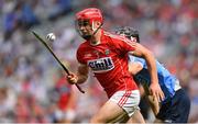 13 August 2017; Sean O'Leary Hayes of Cork in action against Seán Currie of Dublin during the Electric Ireland GAA Hurling All-Ireland Minor Championship Semi-Final match between Dublin and Cork at Croke Park in Dublin. Photo by Brendan Moran/Sportsfile