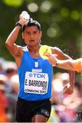 13 August 2017; Erick Barrondo of Guatemala competes in the Men's 20km Race Walk final during day ten of the 16th IAAF World Athletics Championships at The Mall in London, England. Photo by Stephen McCarthy/Sportsfile