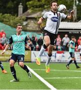 13 August 2017; Robbie Benson of Dundalk  in action against Aaron McEneff of Derry City during the Irish Daily Mail FAI Cup first round match between Dundalk v Derry City at Oriel Park in Dundalk, Louth. Photo by David Maher/Sportsfile