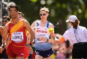 13 August 2017; Tom Bosworth of Great Britain receives a yellow card in the Men's 20km Race Walk final during day ten of the 16th IAAF World Athletics Championships at The Mall in London, England. Photo by Stephen McCarthy/Sportsfile