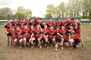 7 May 2012; The Tullamore RFC squad celebrate with the D'Arcy Cup. Under-19 Darcy Cup Final, Naas RFC v Tullamore RFC, Donnybrook Stadium, Donnybrook, Co. Dublin. Picture credit: Ray McManus / SPORTSFILE