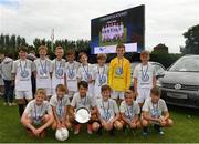 13 August 2017; Arklow Town players with the plate trophy after the Volkswagen Junior Masters event - Day 2 in the AUL Complex Dublin. Now in its fourth year, the tournament has grown into one of the most prestigious under age soccer tournaments in Ireland with the wining club receiving €2,500 from Volkswagen. Photo by Eóin Noonan/Sportsfile