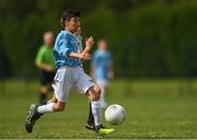 13 August 2017; Yazan Rahmani of Roscommon Cubs in action against Cameron Brady of Arklow Town FC competing in the Volkswagen Junior Masters event - Day 2 in the AUL Complex Dublin. Now in its fourth year, the tournament has grown into one of the most prestigious under age soccer tournaments in Ireland with the wining club receiving €2,500 from Volkswagen. Photo by Eóin Noonan/Sportsfile