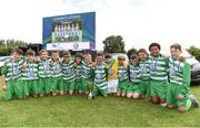 13 August 2017; Evergreen FC players celebrate with the cup after the Volkswagen Junior Masters event - Day 2 in the AUL Complex Dublin. Now in its fourth year, the tournament has grown into one of the most prestigious under age soccer tournaments in Ireland with the wining club receiving €2,500 from Volkswagen. Photo by Eóin Noonan/Sportsfile