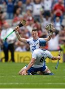 13 August 2017; Maurice Shanahan, behind, and Austin Gleeson of Waterford celebrate after the GAA Hurling All-Ireland Senior Championship Semi-Final match between Cork and Waterford at Croke Park in Dublin. Photo by Piaras Ó Mídheach/Sportsfile