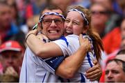 13 August 2017; Waterford supporters Pat and Molly Murphy celebrate their side's second goal during the GAA Hurling All-Ireland Senior Championship Semi-Final match between Cork and Waterford at Croke Park in Dublin. Photo by Brendan Moran/Sportsfile