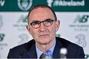 14 August 2017; Republic of Ireland manager Martin O'Neill during a press conference at SSE Airtricity HQ in Leopardstown, Dublin. Photo by David Maher/Sportsfile