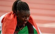 13 August 2017; Francine Niyonsaba of Burundi after finishing second in the final of the Women's 800m event during day ten of the 16th IAAF World Athletics Championships at the London Stadium in London, England. Photo by Stephen McCarthy/Sportsfile