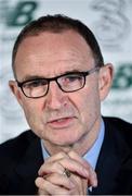 14 August 2017; Republic of Ireland manager Martin O'Neill during a press conference at SSE Airtricity HQ in Leopardstown, Dublin. Photo by David Maher/Sportsfile