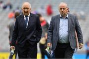 13 August 2017; Frank Murphy, left, Secretary of the Cork County Board and Pearse Murphy, Treasurer, Cork County Board, prior to the Electric Ireland GAA Hurling All-Ireland Minor Championship Semi-Final match between Dublin and Cork at Croke Park in Dublin. Photo by Brendan Moran/Sportsfile