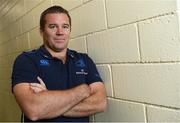 14 August 2017; Ahead of the Bank of Ireland Pre Season Friendly on Friday against Gloucester Rugby in St. Mary’s College RFC, kick off at 7.30pm, the Leinster Rugby coaching team were in St. Mary’s College RFC for a media event ahead of the game and ahead of the new Guinness PRO14 and Champions Cup season. Pictured is scrum coach John Fogarty. Photo by Ramsey Cardy/Sportsfile