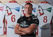 14 August 2017; Jean Deysel of Ulster during the Ulster Rugby kit launch at Kingspan Stadium in Belfast. Photo by Oliver McVeigh/Sportsfile