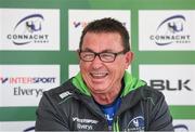 15 August 2017; Connacht head coach Kieran Keane during a press conference at the Sportsground in Galway. Photo by Eóin Noonan/Sportsfile