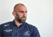 15 August 2017; John Muldoon of Connacht during a press conference at the Sportsground in Galway. Photo by Eóin Noonan/Sportsfile