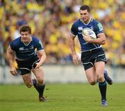 29 April 2012; Rob Kearney, Leinster, with support from Brian O'Driscoll. Heineken Cup Semi-Final, ASM Clermont Auvergne v Leinster, Stade Chaban Delmas, Bordeaux, France. Picture credit: Stephen McCarthy / SPORTSFILE