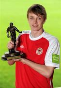 10 May 2012; Chris Forrester, St. Patricks Athletic, who was presented with the Airtricity / SWAI Player of the Month Award for April 2012. Richmond Park, Inchicore, Dublin. Picture credit: Brendan Moran / SPORTSFILE