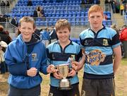 7 May 2012; Navan RFC's Ruairi Keogh, left, Jake Love, centre, and Shane Walshe with the McAuley Cup after the game. Under-15 McAuley Cup Final, Navan RFC v Enniscorthy RFC, Donnybrook Stadium, Donnybrook, Co. Dublin. Picture credit: Ray McManus / SPORTSFILE