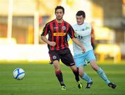 11 May 2012; Stephen Traynor, Bohemians, in action against Ryan Brennan, Drogheda United. Airtricity League Premier Division, Bohemians v Drogheda United, Dalymount Park, Dublin. Photo by Sportsfile