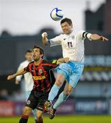 11 May 2012; Paul Crowley, Drogheda United, in action against Stephen Traynor, Bohemians. Airtricity League Premier Division, Bohemians v Drogheda United, Dalymount Park, Dublin. Photo by Sportsfile
