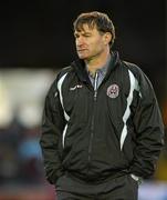 11 May 2012; Bohemians manager Aaron Callaghan. Airtricity League Premier Division, Bohemians v Drogheda United, Dalymount Park, Dublin. Photo by Sportsfile