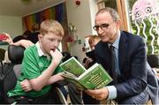 15 August 2017; Republic of Ireland manager Martin O'Neill with Hayden McLafferty, age 13, from Clondalkin, Co Dublin, during a visit to the LauraLynn Children's Hospice at Leopardstown Road in Dublin. Photo by David Maher/Sportsfile