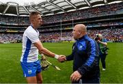 13 August 2017; Maurice Shanahan of Waterford with manager Derek McGrath after the GAA Hurling All-Ireland Senior Championship Semi-Final match between Cork and Waterford at Croke Park in Dublin. Photo by Piaras Ó Mídheach/Sportsfile