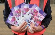 13 August 2017; A general view of match programmes for sale before the GAA Hurling All-Ireland Senior Championship Semi-Final match between Cork and Waterford at Croke Park in Dublin. Photo by Piaras Ó Mídheach/Sportsfile