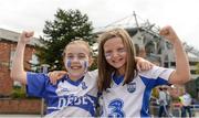 13 August 2017; Waterford supporters, Ella Hennessy, age 9, left, and Jodi Whelan, age 9, from Kilmacthomas, before the GAA Hurling All-Ireland Senior Championship Semi-Final match between Cork and Waterford at Croke Park in Dublin. Photo by Piaras Ó Mídheach/Sportsfile