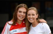 13 August 2017; Cork supporters Laura Cronin, left, and Gráinne Cahalane, from Lehenaghmore, before the GAA Hurling All-Ireland Senior Championship Semi-Final match between Cork and Waterford at Croke Park in Dublin. Photo by Piaras Ó Mídheach/Sportsfile