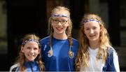 13 August 2017; Waterford supporters, from left, Eve, Lucy and Ciara Thornton, from Kilmacthomas, before the GAA Hurling All-Ireland Senior Championship Semi-Final match between Cork and Waterford at Croke Park in Dublin. Photo by Piaras Ó Mídheach/Sportsfile