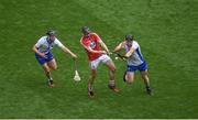 13 August 2017; Darragh Fitzgibbon of Cork in action against Pauric Mahony, left, and Kevin Moran of Waterford during the GAA Hurling All-Ireland Senior Championship Semi-Final match between Cork and Waterford at Croke Park in Dublin. Photo by Daire Brennan/Sportsfile