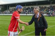 15 August 2017; Davy Russell, National Hunt Jockey, with trainer Jim Bolger before the sixth annual Hurling for Cancer Research game, a celebrity hurling match in aid of the Irish Cancer Society in St Conleth’s Park, Newbridge. The event, organised by legendary racehorse trainer Jim Bolger and National Hunt jockey Davy Russell, has raised €540,000 to date to fund the Irish Cancer Society’s innovative cancer research projects. St. Conleth’s Park, Newbridge, Co Kildare. Photo by Piaras Ó Mídheach/Sportsfile
