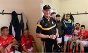 15 August 2017; Davy Russell's Best manager Brian Cody in the dressing room before the sixth annual Hurling for Cancer Research game, a celebrity hurling match in aid of the Irish Cancer Society in St Conleth’s Park, Newbridge. The event, organised by legendary racehorse trainer Jim Bolger and National Hunt jockey Davy Russell, has raised €540,000 to date to fund the Irish Cancer Society’s innovative cancer research projects. The final score was: Jim Bolger’s Best: 7-21, Davy Russell’s Stars 8-13. St. Conleth’s Park, Newbridge, Co Kildare. Photo by Piaras Ó Mídheach/Sportsfile