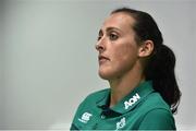 16 August 2017; Ireland's Hannah Tyrrell during the Ireland Women's Rugby press conference at UCD in Dublin. Photo by David Maher/Sportsfile