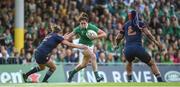 17 August 2017; Nora Stapleton of Ireland in action against Safi N'Diaye and Gaelle Mignot of France during the 2017 Women's Rugby World Cup Pool C match between France and Ireland at the UCD Bowl in Belfield, Dublin. Photo by Matt Browne/Sportsfile