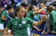 17 August 2017; Nicole Cronin of Ireland after the 2017 Women's Rugby World Cup Pool C match between France and Ireland at the UCD Bowl in Belfield, Dublin. Photo by Matt Browne/Sportsfile