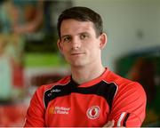 18 August 2017; Aidan McCrory of Tyrone during a Tyrone Football Press Conference at Tyrone Centre of Excellence, in Garvaghy Co. Tyrone. Photo by Oliver McVeigh/Sportsfile