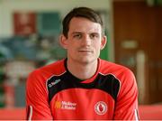 18 August 2017; Aidan McCrory of Tyrone during a Tyrone Football Press Conference at Tyrone Centre of Excellence, in Garvaghy Co. Tyrone. Photo by Oliver McVeigh/Sportsfile