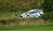 18 August 2017: Osian Pryce of Great Britain and Dale Furniss of Great Britain in a Ford Fiesta in action on SS 1 Holly Hill, Strabane Co.Tyrone during Round 5 of the Irish Tarmac Rally Championships in the 2017 John Mulholland Motors Ulster Rally. Photo by Philip Fitzpatrick/Sportsfile