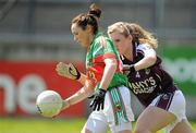 12 May 2012; Triona McNicholas, Mayo, in action against Siobhan Divilly, Galway. Bord Gáis Energy Ladies National Football League, Division 2 Final, Galway v Mayo, Parnell Park, Dublin. Picture credit: Brendan Moran / SPORTSFILE