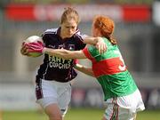 12 May 2012; Gillian Joyce, Galway, in action against Noelle Tierney, Mayo. Bord Gáis Energy Ladies National Football League, Division 2 Final, Galway v Mayo, Parnell Park, Dublin. Picture credit: Brendan Moran / SPORTSFILE